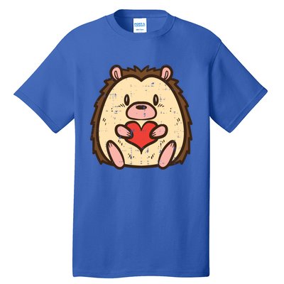 Valentines Day Hedgehog Heart Great Gift Tall T-Shirt