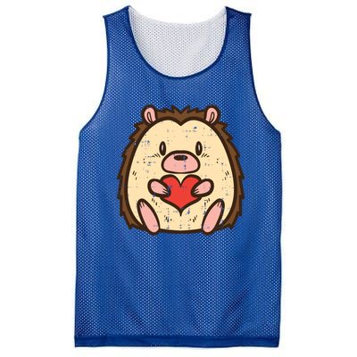 Valentines Day Hedgehog Heart Great Gift Mesh Reversible Basketball Jersey Tank