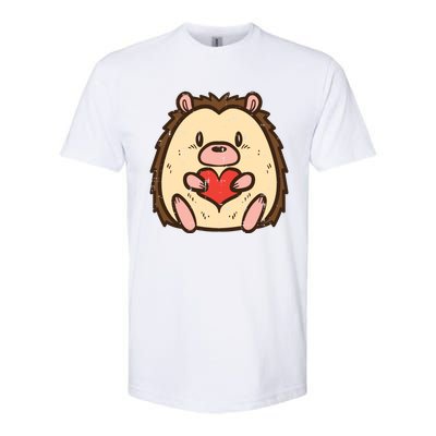 Valentines Day Hedgehog Heart Great Gift Softstyle CVC T-Shirt