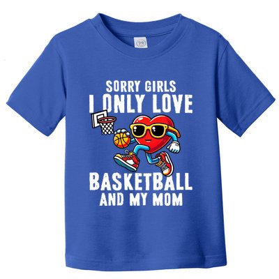 Valentine’S Day Heart Dunking Basketball Cute Gift Toddler T-Shirt