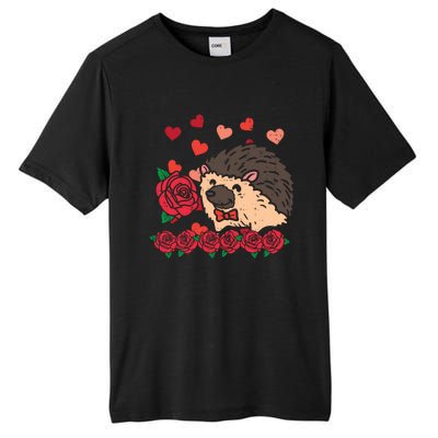 Valentines Day Hedgehog Gift Tall Fusion ChromaSoft Performance T-Shirt