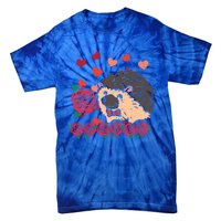 Valentines Day Hedgehog Gift Tie-Dye T-Shirt