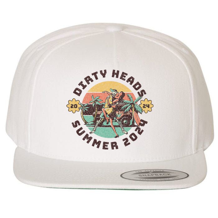 Vintage Dirty Heads Retro Wool Snapback Cap