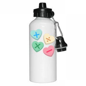 Valentine's Day Hearts With Math Symbols Gift Aluminum Water Bottle