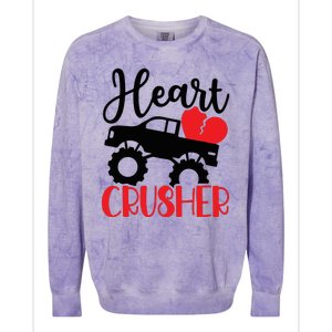 Valentine's Day, Heart Crusher Colorblast Crewneck Sweatshirt