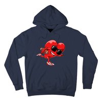 Valentines Day Heart American Football Sports Hoodie