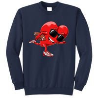 Valentines Day Heart American Football Sports Sweatshirt