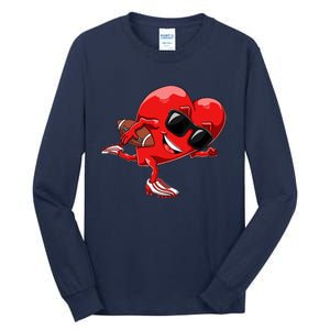 Valentines Day Heart American Football Sports Tall Long Sleeve T-Shirt