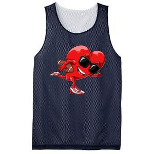 Valentines Day Heart American Football Sports Mesh Reversible Basketball Jersey Tank