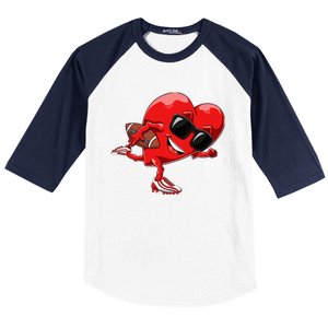 Valentines Day Heart American Football Sports Baseball Sleeve Shirt