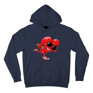 Valentines Day Heart American Football Sports Tall Hoodie