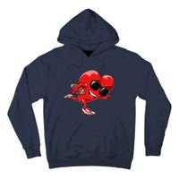 Valentines Day Heart American Football Sports Tall Hoodie