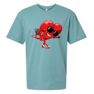 Valentines Day Heart American Football Sports Sueded Cloud Jersey T-Shirt