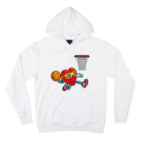 Valentines Day Heart Dunking Basketball Hoodie