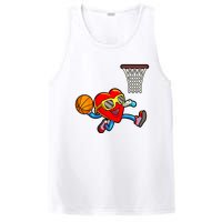 Valentines Day Heart Dunking Basketball PosiCharge Competitor Tank