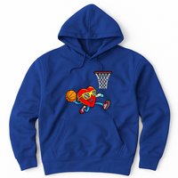 Valentines Day Heart Dunking Basketball Hoodie