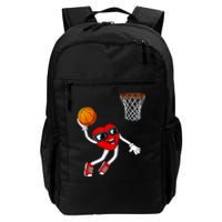 Valentines Day Heart Dunking Basketball Boys Girls Kids Daily Commute Backpack