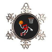 Valentines Day Heart Dunking Basketball Boys Girls Kids Metallic Star Ornament