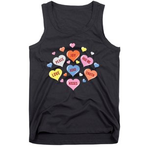 Valentines Day Heart Candy Tank Top