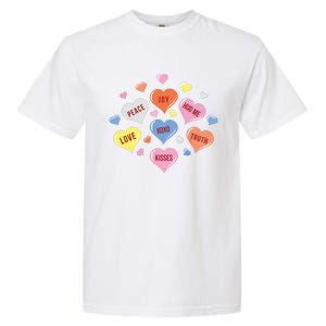 Valentines Day Heart Candy Garment-Dyed Heavyweight T-Shirt