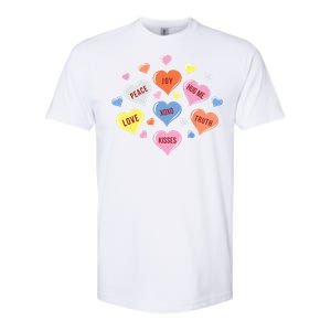 Valentines Day Heart Candy Softstyle CVC T-Shirt