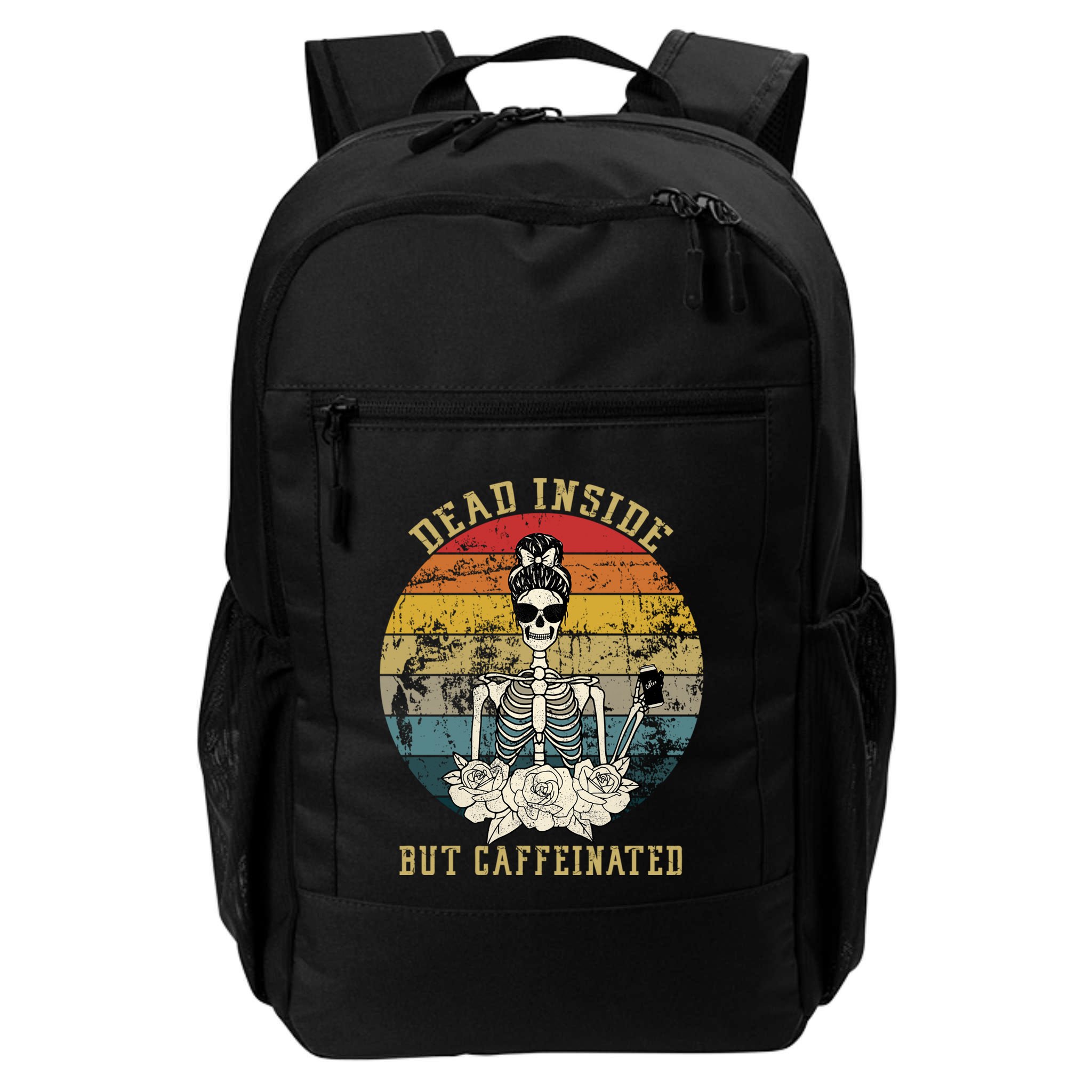 Vintage Dead Inside But Caffeinated Backpack