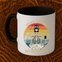 Vintage Dead Inside But Caffeinated Mug