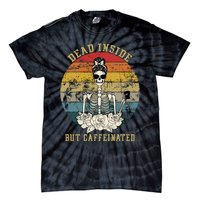 Vintage Dead Inside But Caffeinated Tie-Dye T-Shirt