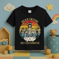 Vintage Dead Inside But Caffeinated Toddler T-Shirt