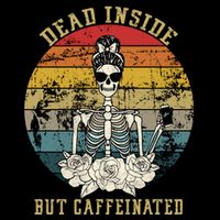 Vintage Dead Inside But Caffeinated Toddler T-Shirt