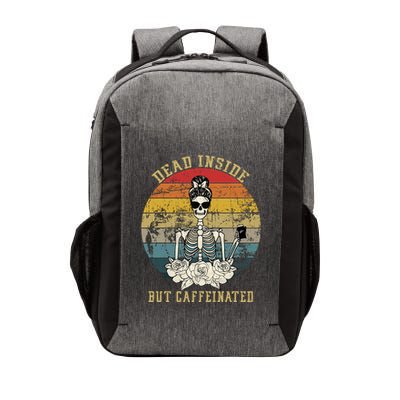Vintage Dead Inside But Caffeinated Vector Backpack