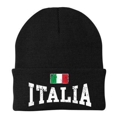 Vintage Distressed Italia Flag Italy Italian Family Group Beanie