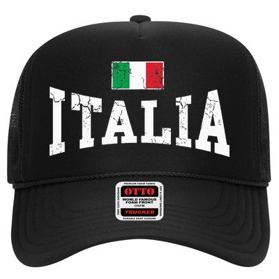 Vintage Distressed Italia Flag Italy Italian Family Group Trucker Hat