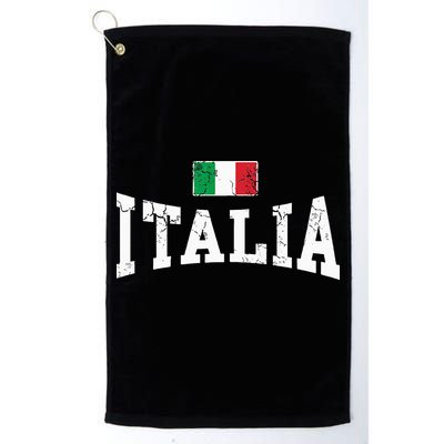 Vintage Distressed Italia Flag Italy Italian Family Group Golf Towel
