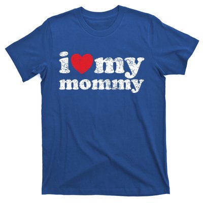 Vintage Distressed I Love My Mommy Cute Gift T-Shirt