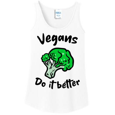 Vegans Do It Better For Vegetarian Vegan Food Lovers Gift Ladies Essential Tank