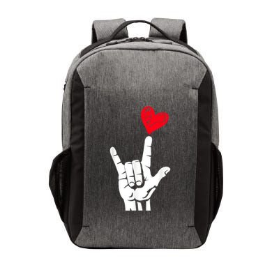 Valentines Day I Love You Hand Sign Asl Heart Vector Backpack
