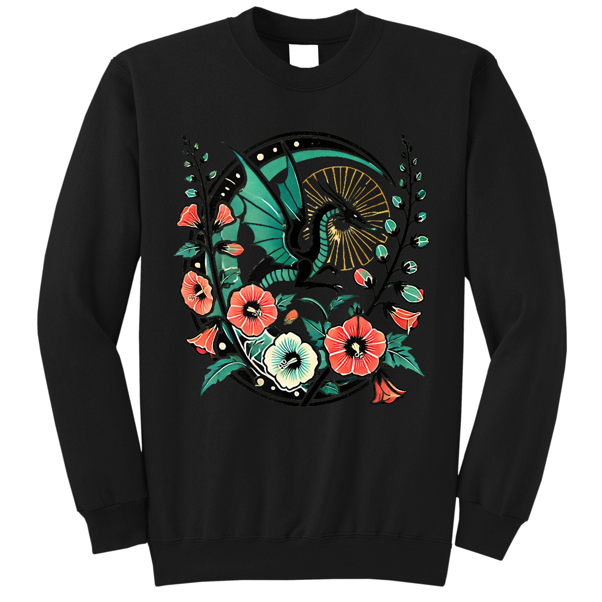 Vintage Dragon Illustration Dragon Lovers Tall Sweatshirt