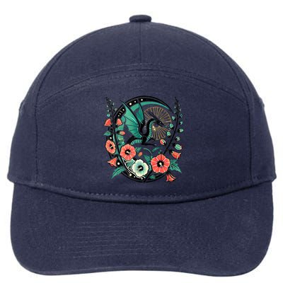 Vintage Dragon Illustration Dragon Lovers 7-Panel Snapback Hat