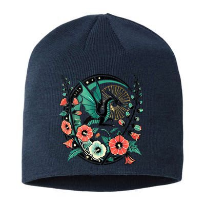 Vintage Dragon Illustration Dragon Lovers Sustainable Beanie