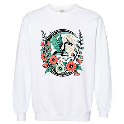 Vintage Dragon Illustration Dragon Lovers Garment-Dyed Sweatshirt