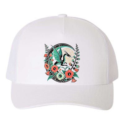 Vintage Dragon Illustration Dragon Lovers Yupoong Adult 5-Panel Trucker Hat