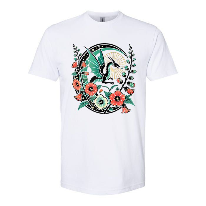 Vintage Dragon Illustration Dragon Lovers Softstyle CVC T-Shirt