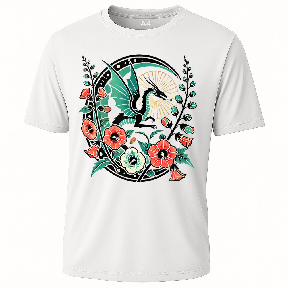 Vintage Dragon Illustration Dragon Lovers Cooling Performance Crew T-Shirt
