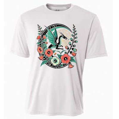 Vintage Dragon Illustration Dragon Lovers Cooling Performance Crew T-Shirt