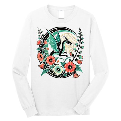 Vintage Dragon Illustration Dragon Lovers Long Sleeve Shirt