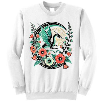 Vintage Dragon Illustration Dragon Lovers Sweatshirt