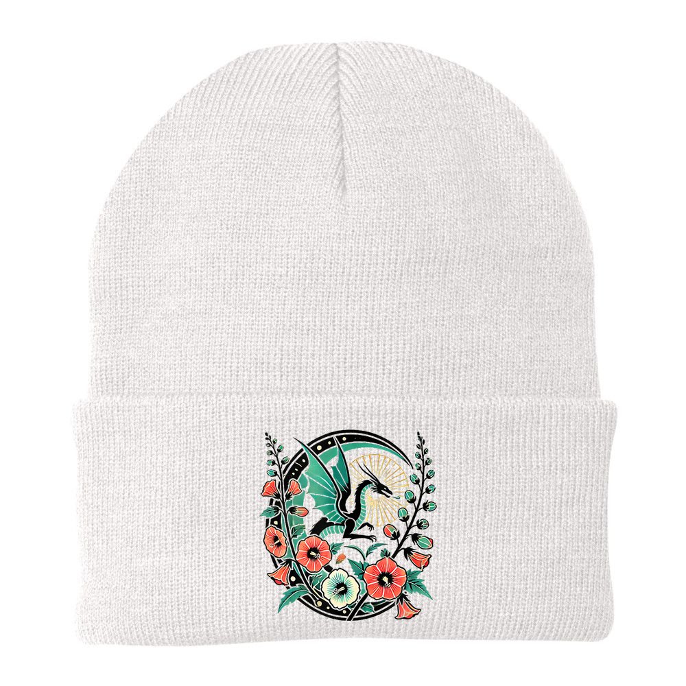 Vintage Dragon Illustration Dragon Lovers Beanie