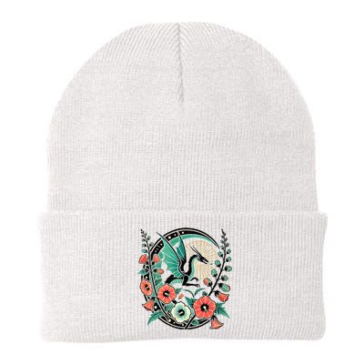 Vintage Dragon Illustration Dragon Lovers Knit Cap Winter Beanie