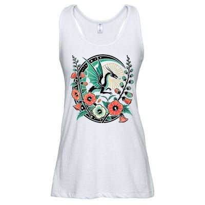 Vintage Dragon Illustration Dragon Lovers Ladies Essential Flowy Tank